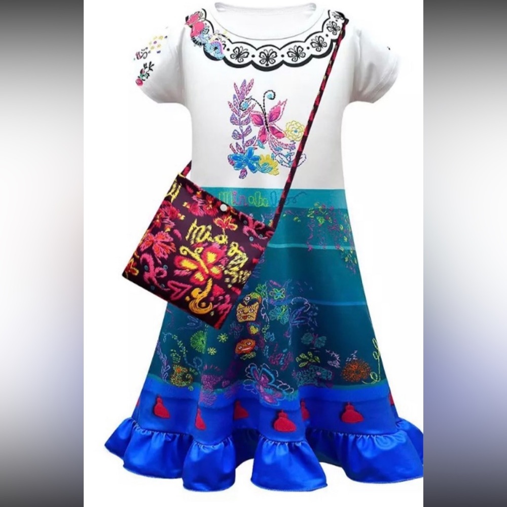 Encanto, Mirabel Costume Dress with Purse || NWT